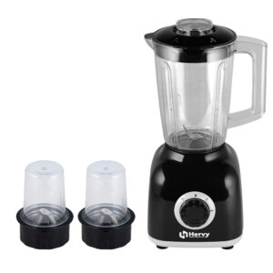 HERVY Maxy Blender 1.6L, 400W, 2 Speed, Turbo, 2 Grinders, Black