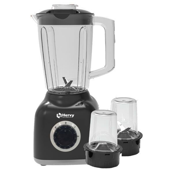 HERVY Maxy Blender 1.6L, 400W, 2 Speed, Turbo, 2 Grinders, Black - Image 3