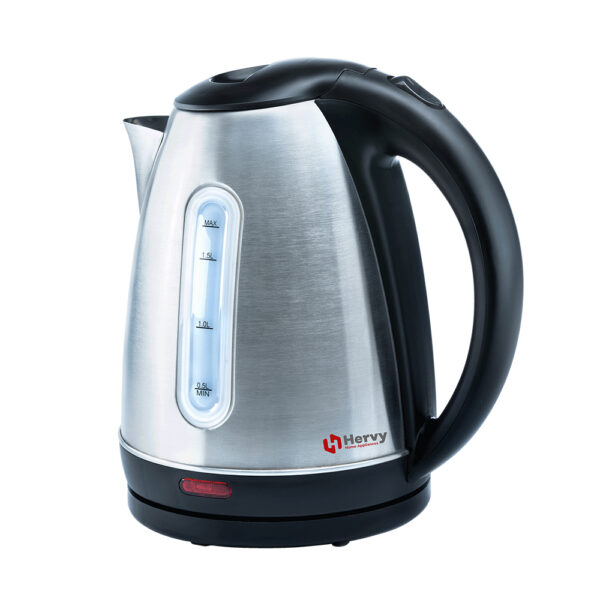 Hervy Atica Kettle 1.7L, 2000W, 360° Rotatable Base, Stainless Steel Body