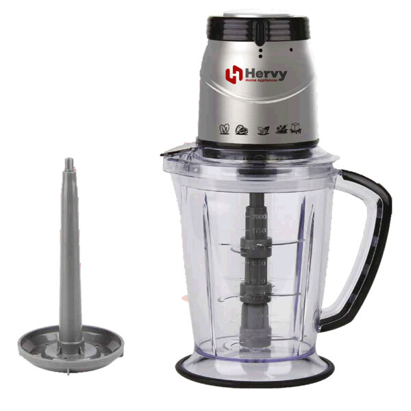 Hervy Sparky Chopper 2L, 800W, 9 Stainless Steel Blades, Removable, Stainless - Image 2