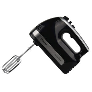 Hervy Glory Hand Mixer 500W, 5 Speed, Turbo, 2 Stainless Whisks & Doughs, Black