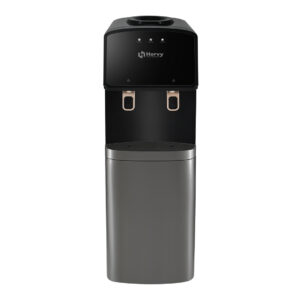 Hervy WD-001 Water Dispenser 550W, Cold/Hot Water, Storage Cabinet, 0.8L Hot Tank, Stainless Steel Compressor, Black