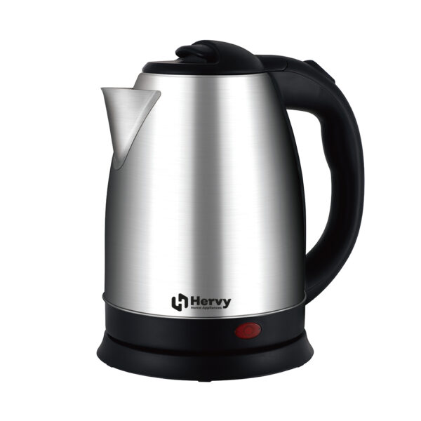 Hervy Tipo Kettle 2L, 1500W, 360° Rotatable Base, Stainless Steel Body